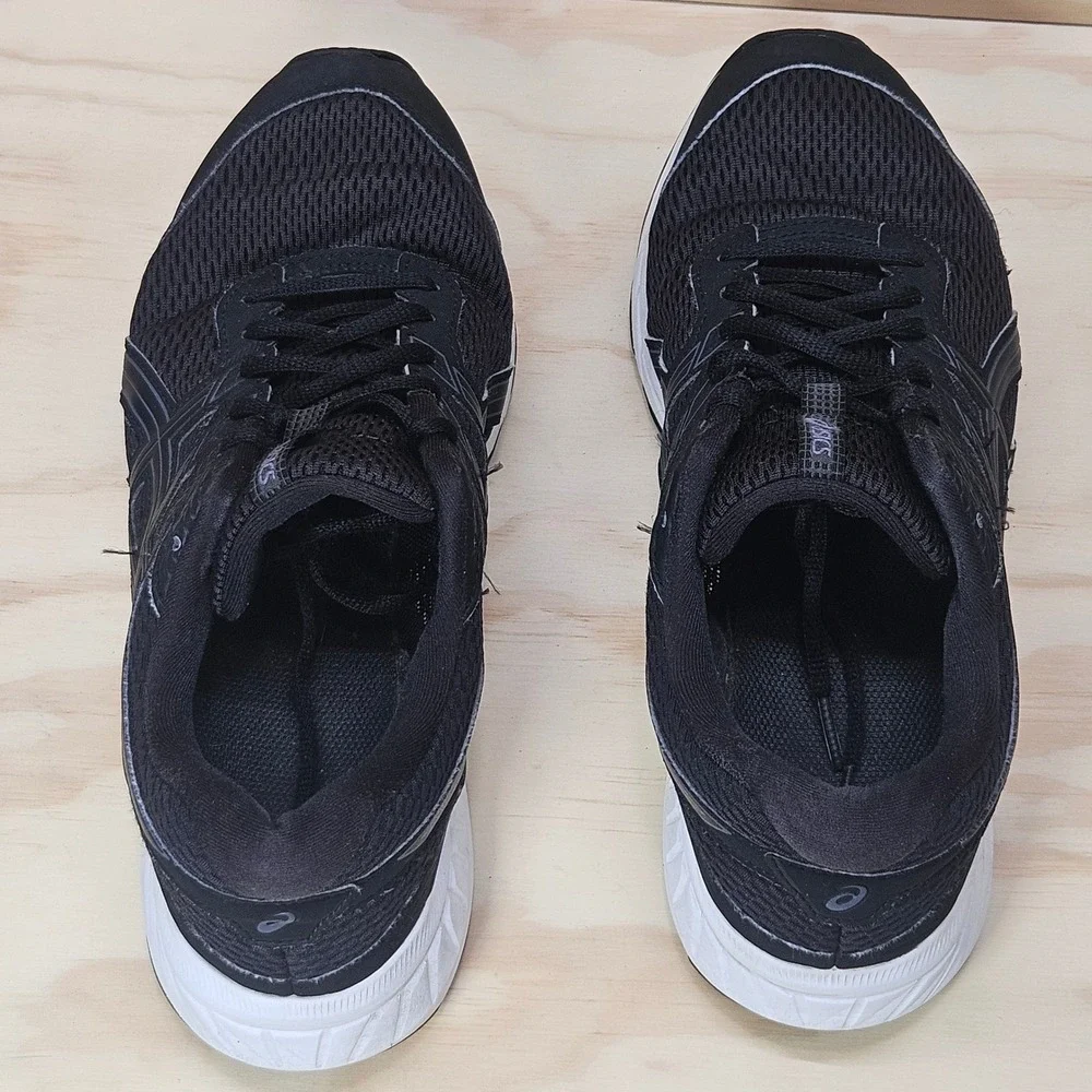 Asics Gel-Contend 6 Mens Black White Running Shoes 1011A667 Size 9